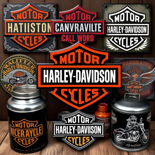Nostalgic art harley davidson - harley,
